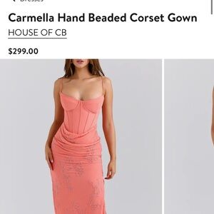 House of CB Carmella Beaded Corset Dress